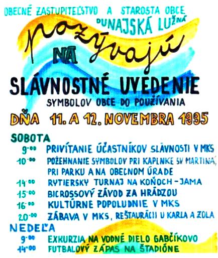 Plagát Symboly obce