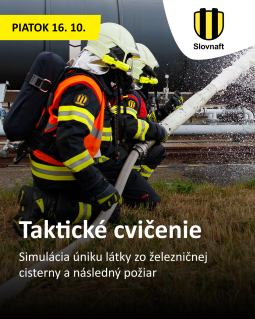 Taktické cvičenie pri rafinérii v Podunajských Biskupiciach 16.10.2026